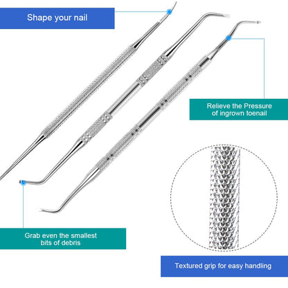Stainless Steel Ingrown Toenail Treatment Pack